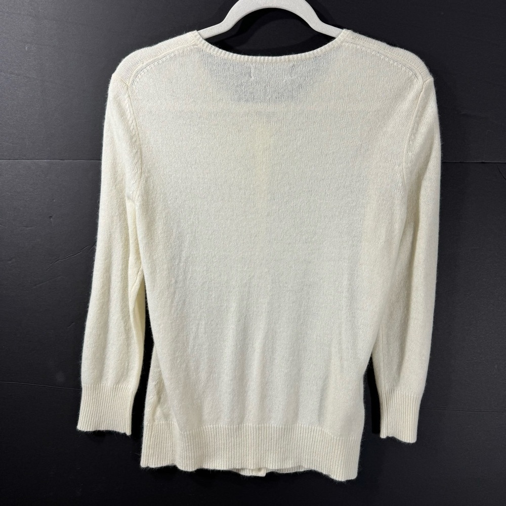 Express Angora Wool Blend Rhinestone Button Cardigan - Picture 6 of 10